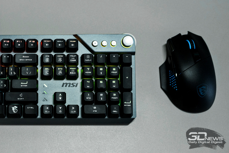 Тихая механическая клавиатура и универсальная мышь с 13 кнопками: MSI STRIKE 600 Silent и MSI VERSA PRO Wireless